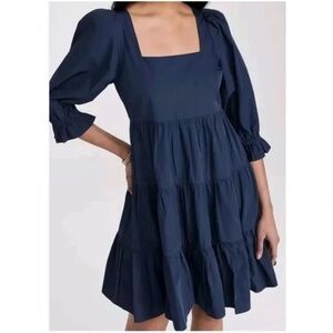 Madewell Lizzie Poplin Babydoll Dress